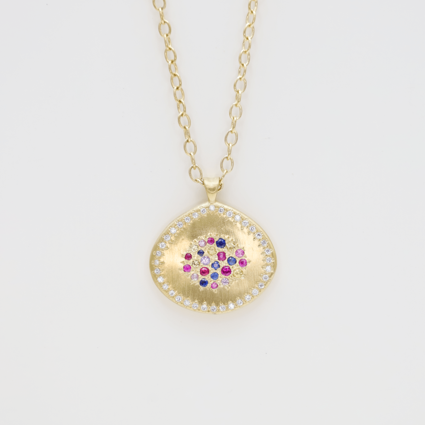 Load image into Gallery viewer, NKL-18K Multi Sapphire Lights Pendant
