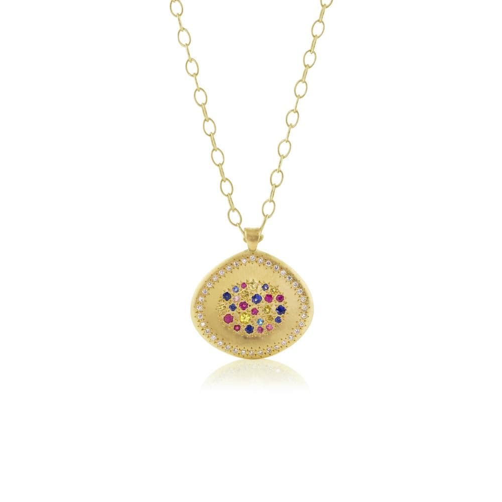 Load image into Gallery viewer, NKL-18K Multi Sapphire Lights Pendant
