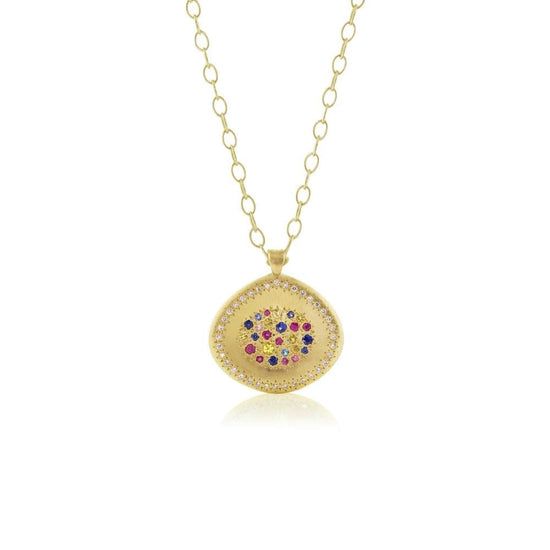 NKL-18K Multi Sapphire Lights Pendant