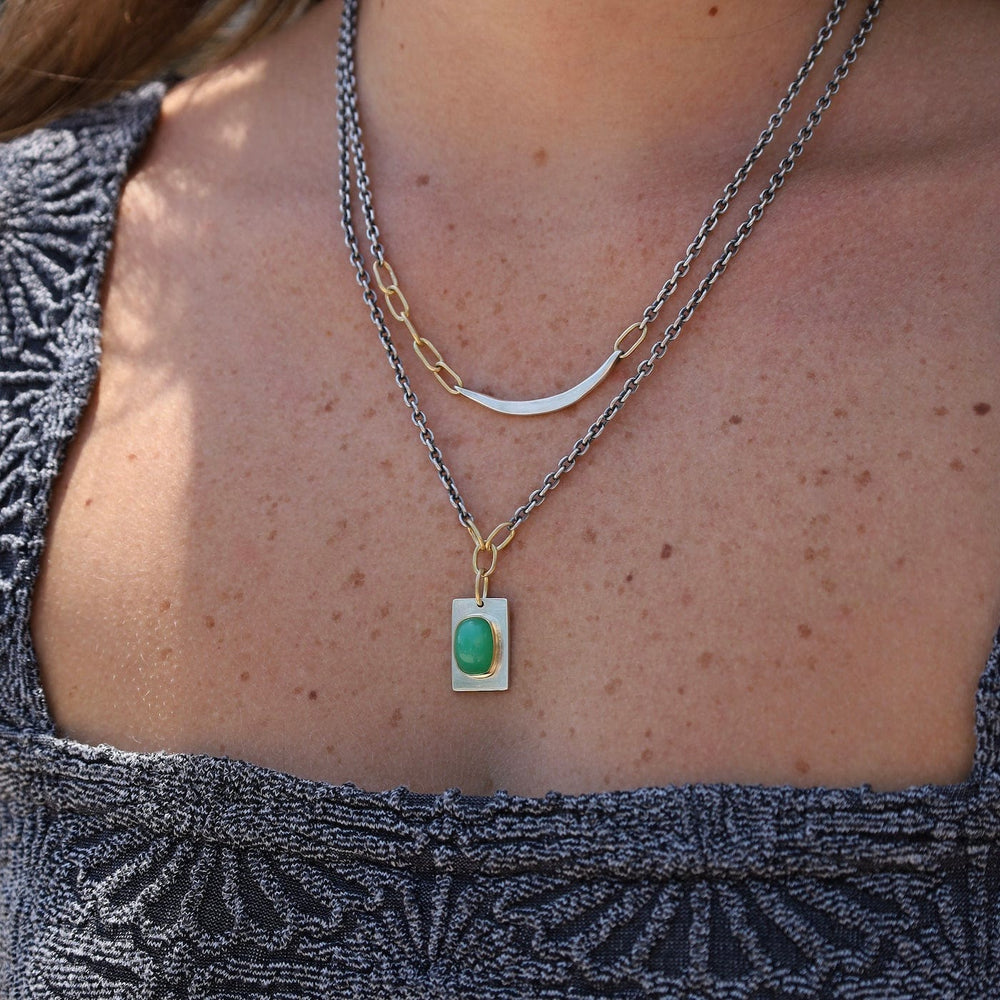 
                  
                    NKL-18K One Of A Kind Chrysoprase Portal Necklace
                  
                