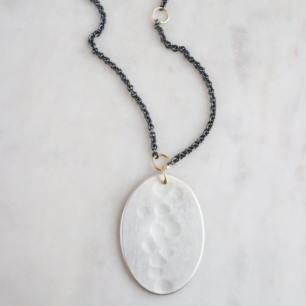 
                      
                        NKL-18K Oval Amulet Necklace
                      
                    