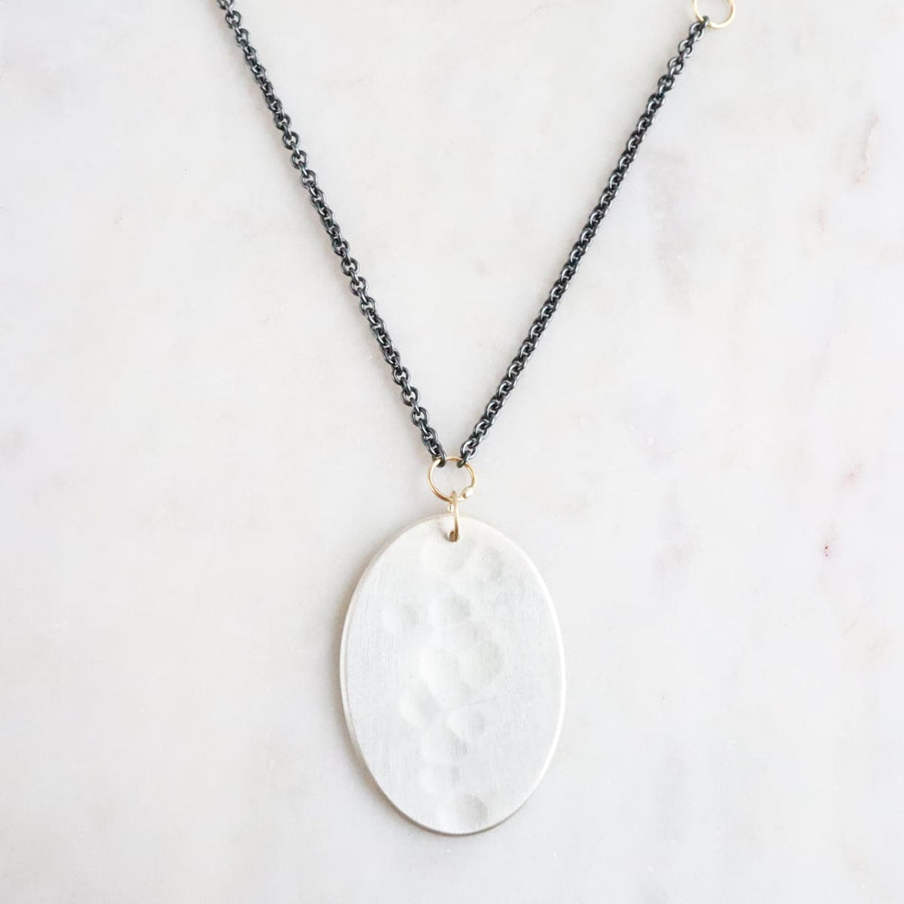 
                      
                        NKL-18K Oval Amulet Necklace
                      
                    