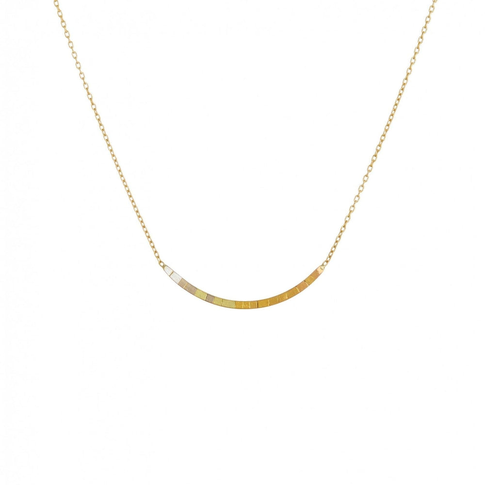 
                      
                        NKL-18K Rainbow Gold Arc Pendant Necklace
                      
                    