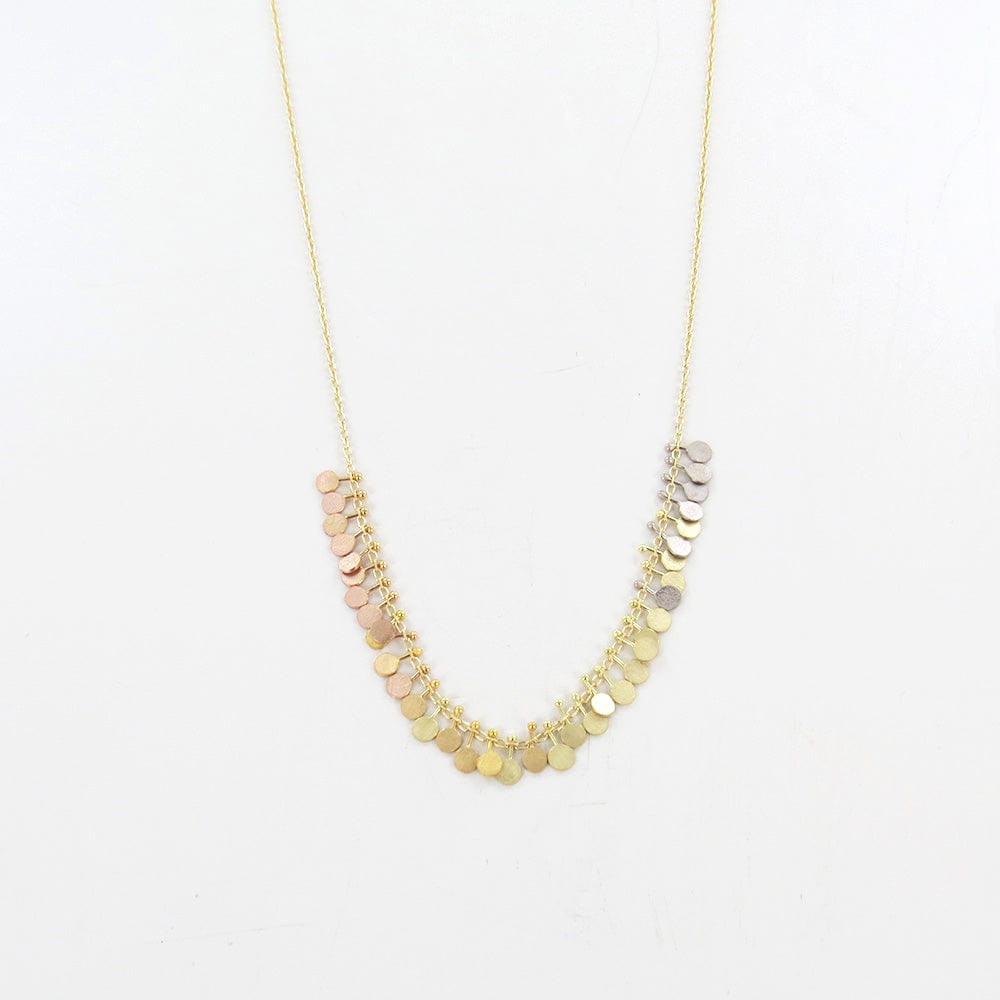 
                      
                        NKL-18K Rainbow Gold Tiny Dots Arc Necklace
                      
                    