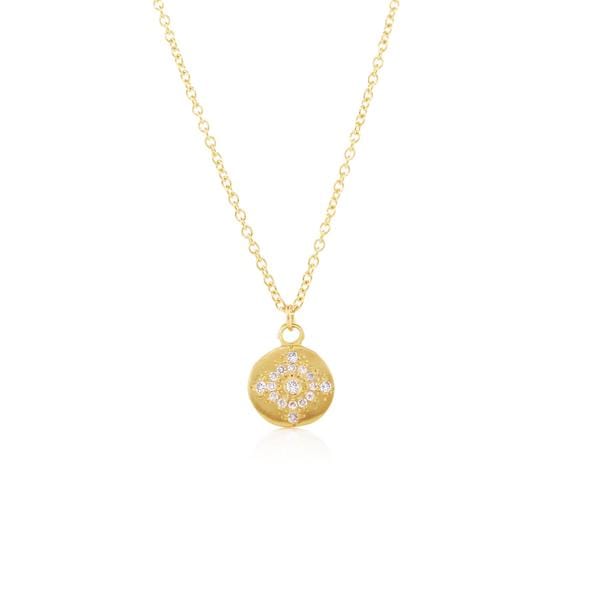 NKL-18K SHIMMER DIAMOND PENDANT