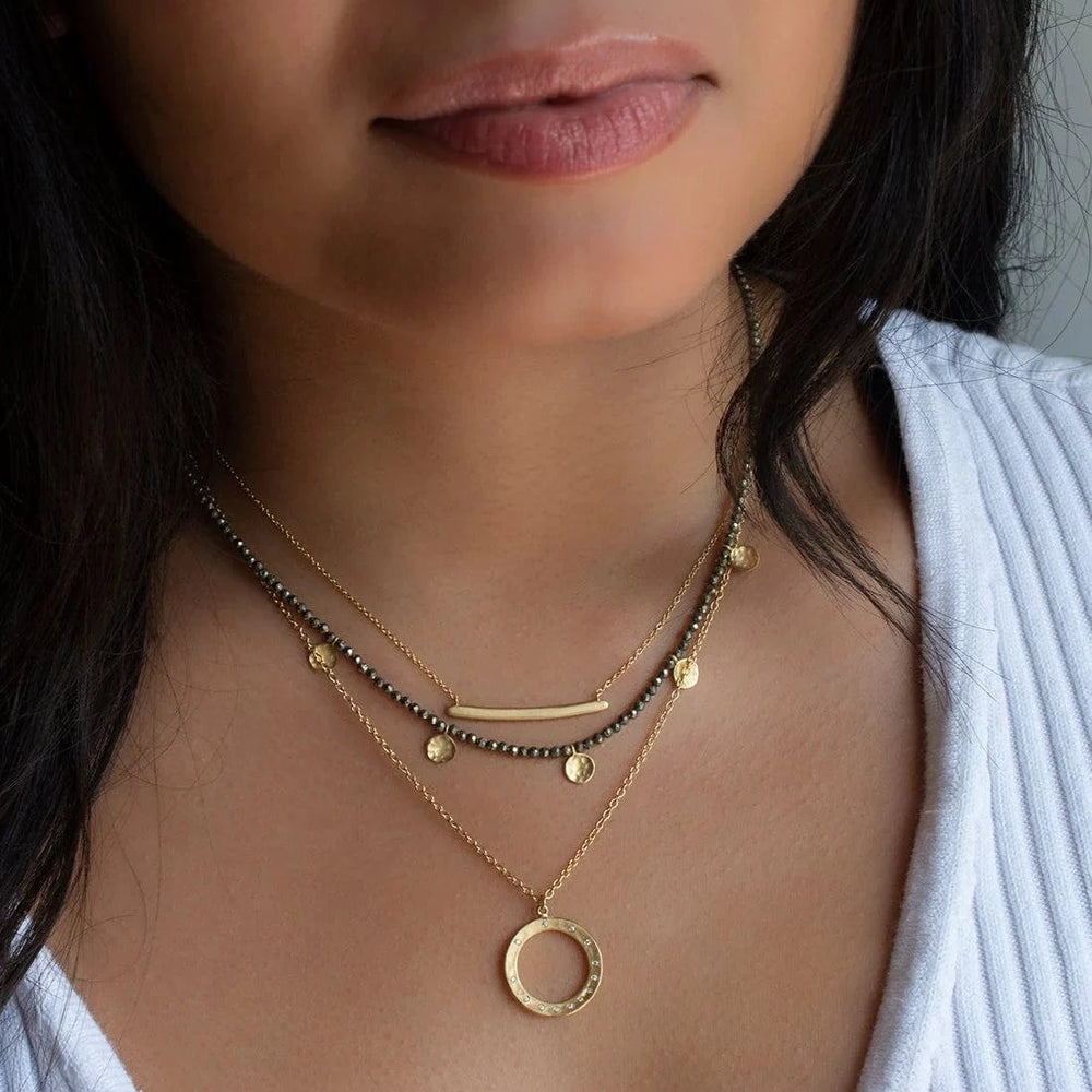 
                  
                    NKL-18K Simple Bar Necklace
                  
                