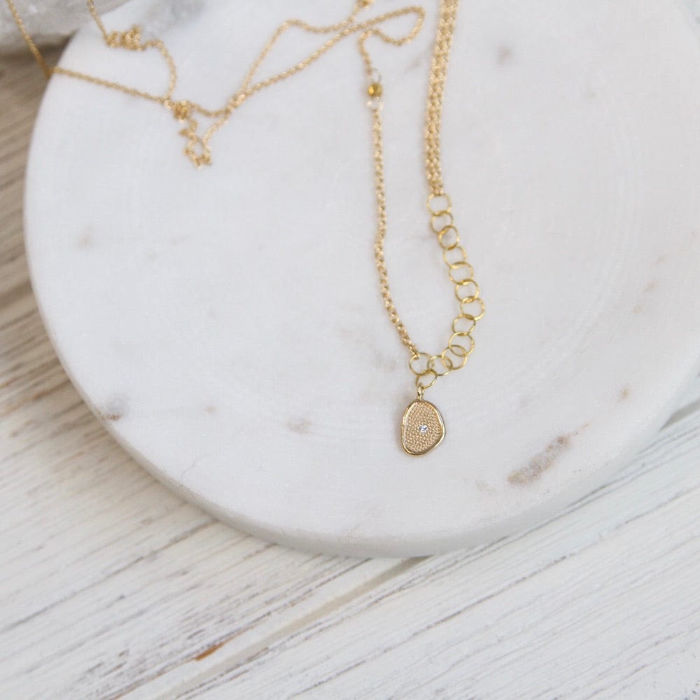 NKL-18K Small Gold 'Stardust' Necklace