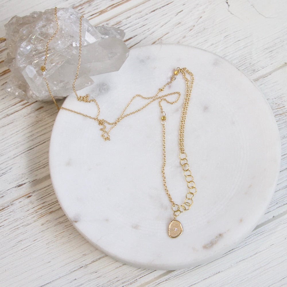 
                      
                        NKL-18K Small Gold 'Stardust' Necklace
                      
                    