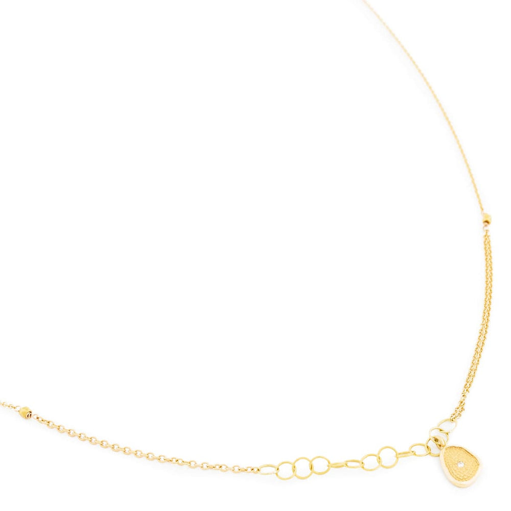 NKL-18K Small Gold 'Stardust' Necklace