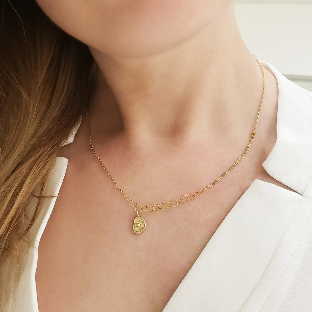 
                      
                        NKL-18K Small Gold `Stardust` Necklace
                      
                    