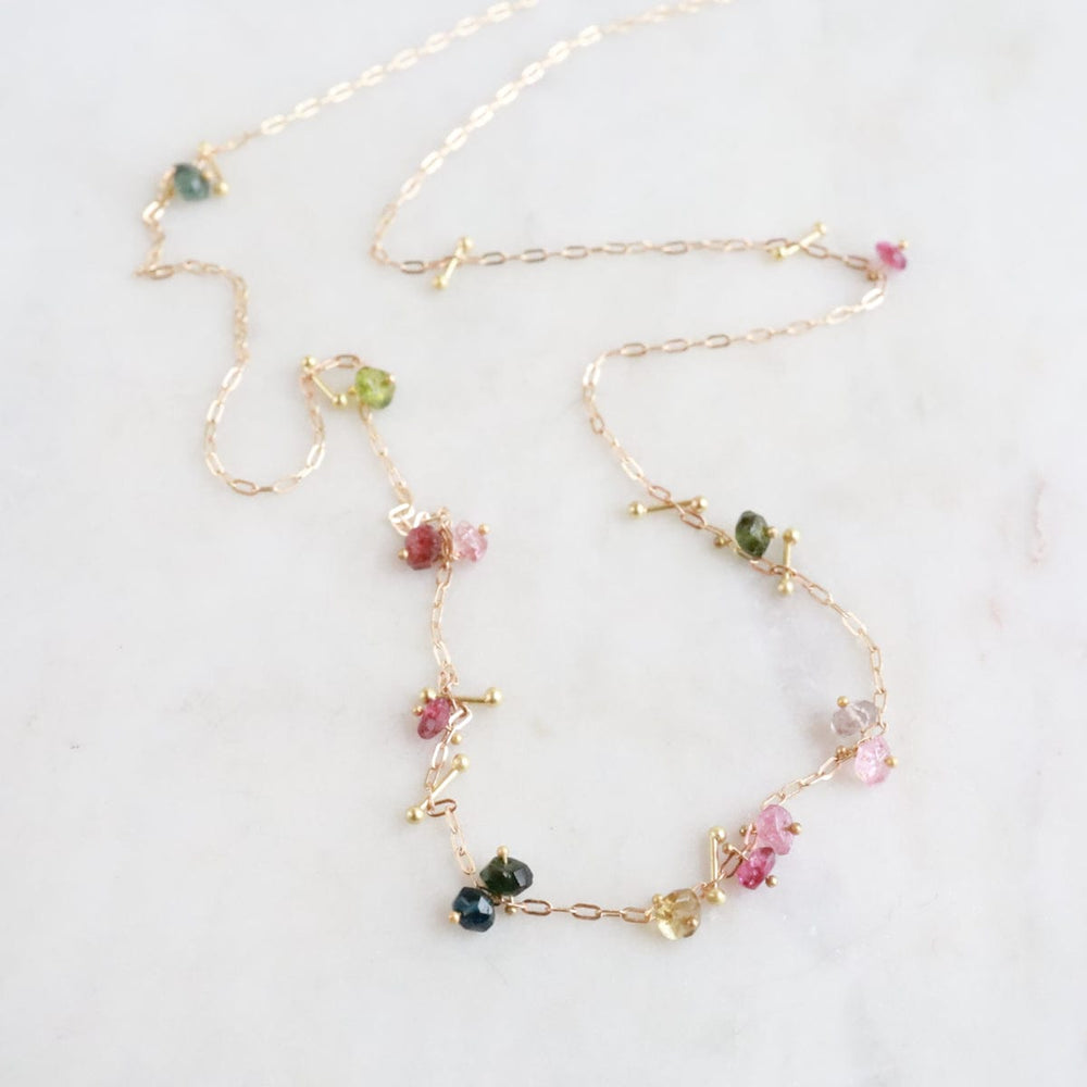 NKL-18K Tourmaline Pinned Necklace