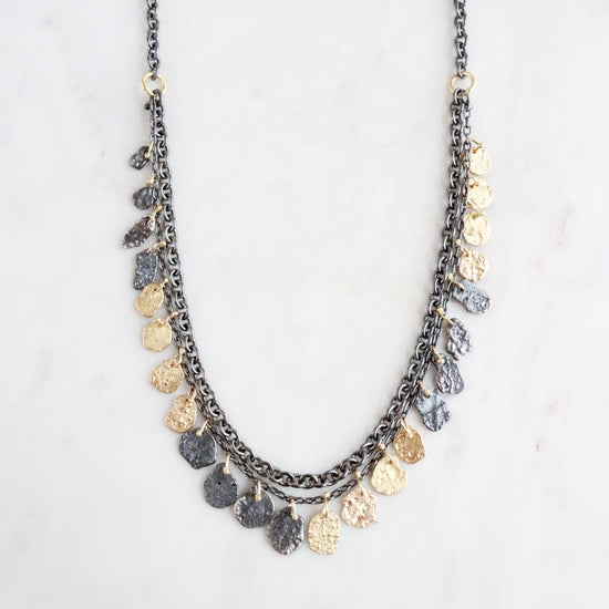 NKL-18K Two Tone Kelp Chain Necklace