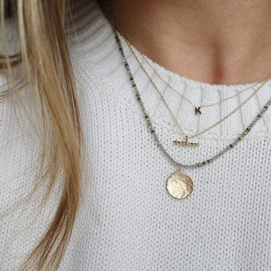 Necklace (Hammered Disc) - Mallory Shelter Jewelry | SHOP MADE IN DC