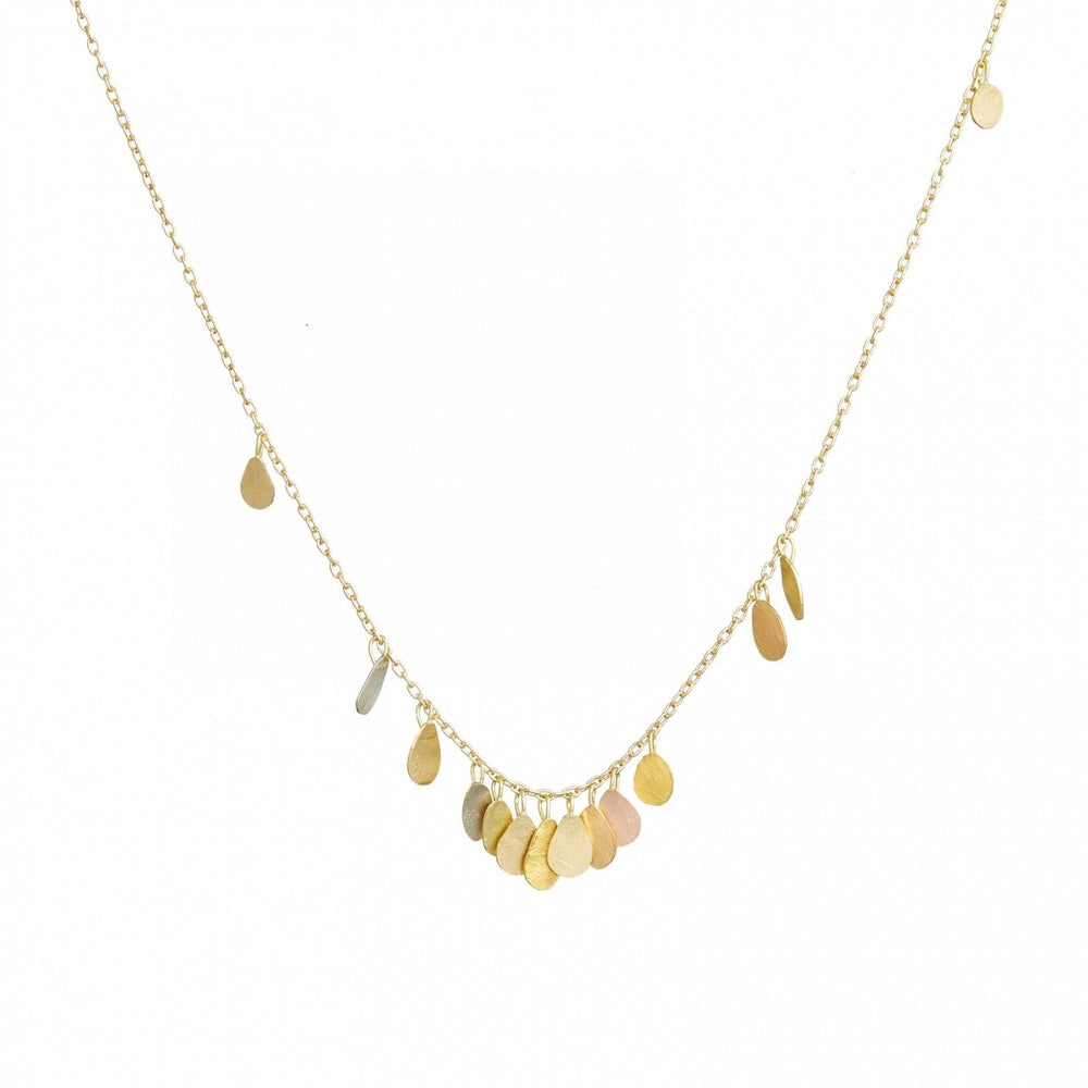 
                      
                        NKL-18K Yellow Gold & Rainbow Gold Tiny Raindrops Necklace
                      
                    