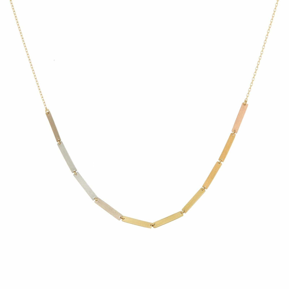 NKL-18K Yellow & Rainbow Gold Little Rain Necklace