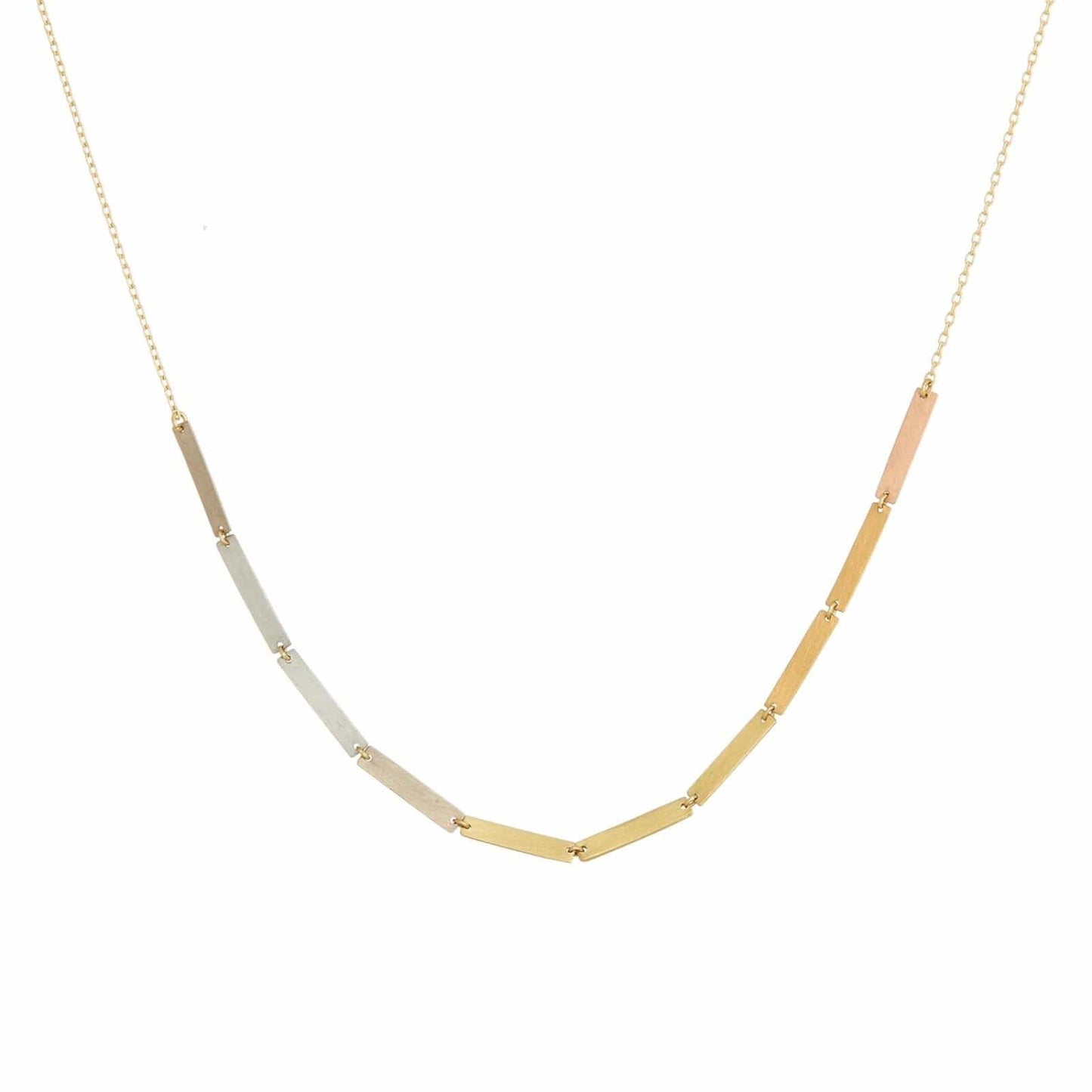 Load image into Gallery viewer, NKL-18K Yellow &amp;amp; Rainbow Gold Little Rain Necklace
