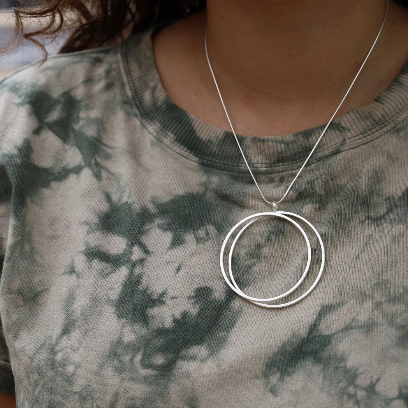 NKL 2 Ring Pendant Necklace