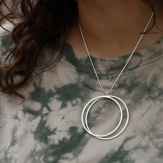 NKL 2 Ring Pendant Necklace