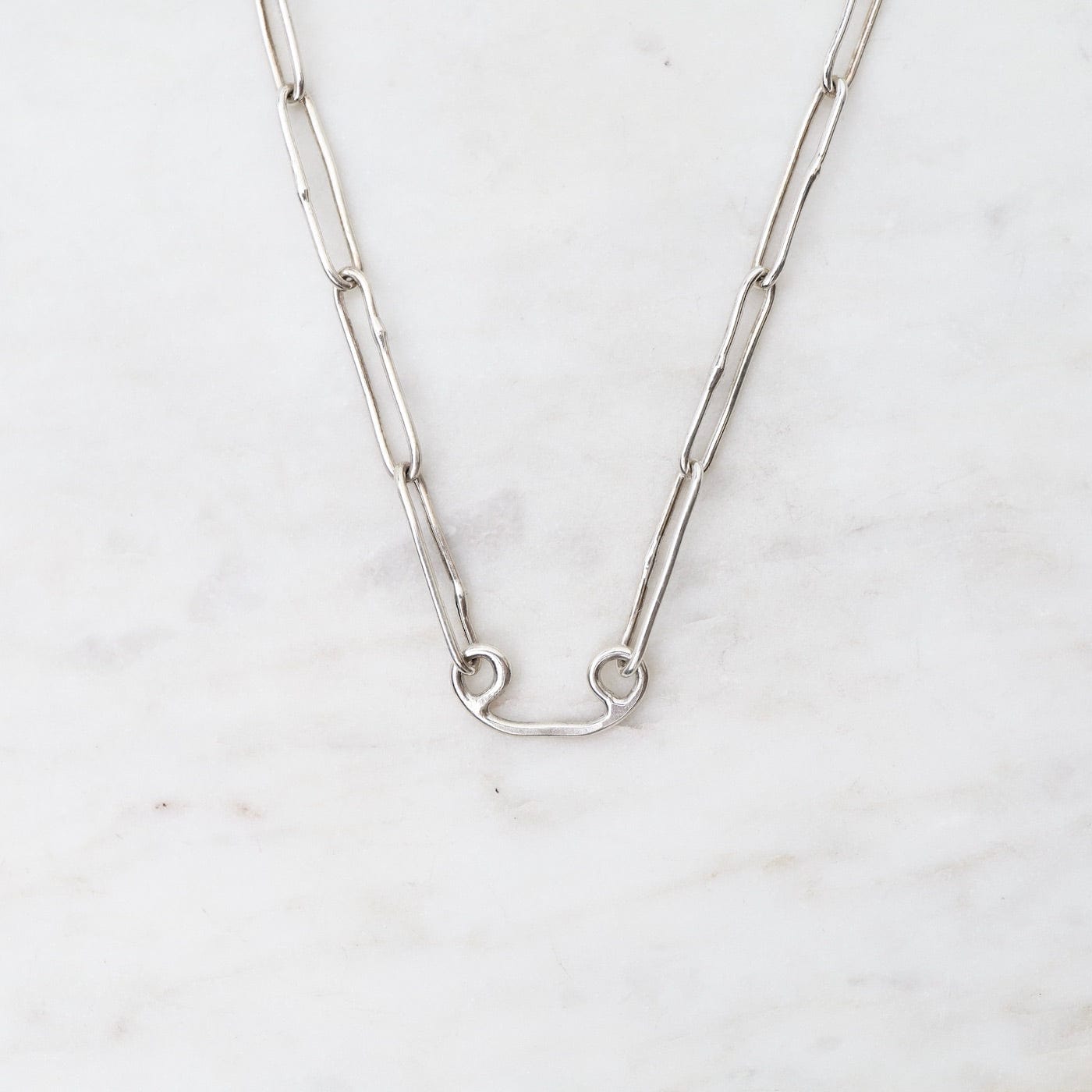 NKL 20" Sterling Silver Smooth Long Oval Link Chain