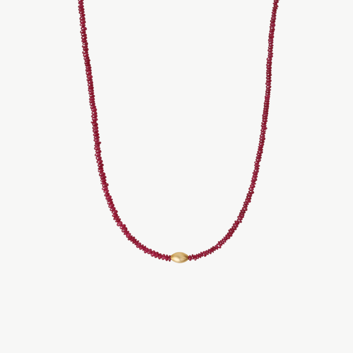 NKL-20K Ruby Beaded Necklace