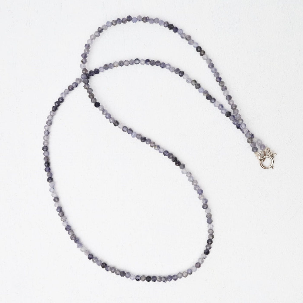 
                  
                    NKL 2mm Simple Stone Necklace 18" -  Blue Labradorite
                  
                