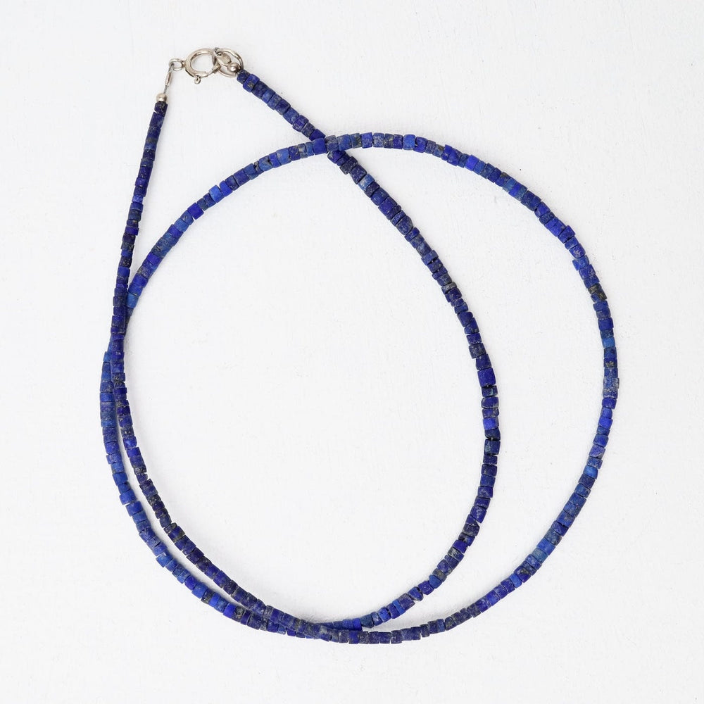 
                  
                    NKL 2mm Simple Stone Necklace 18" -  Lapis
                  
                