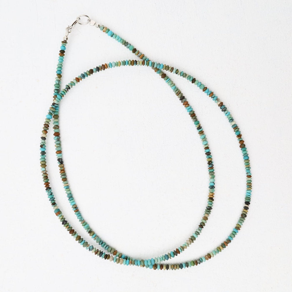 
                  
                    NKL 2mm Simple Stone Necklace 18" -  Old Afgan Turquoi
                  
                