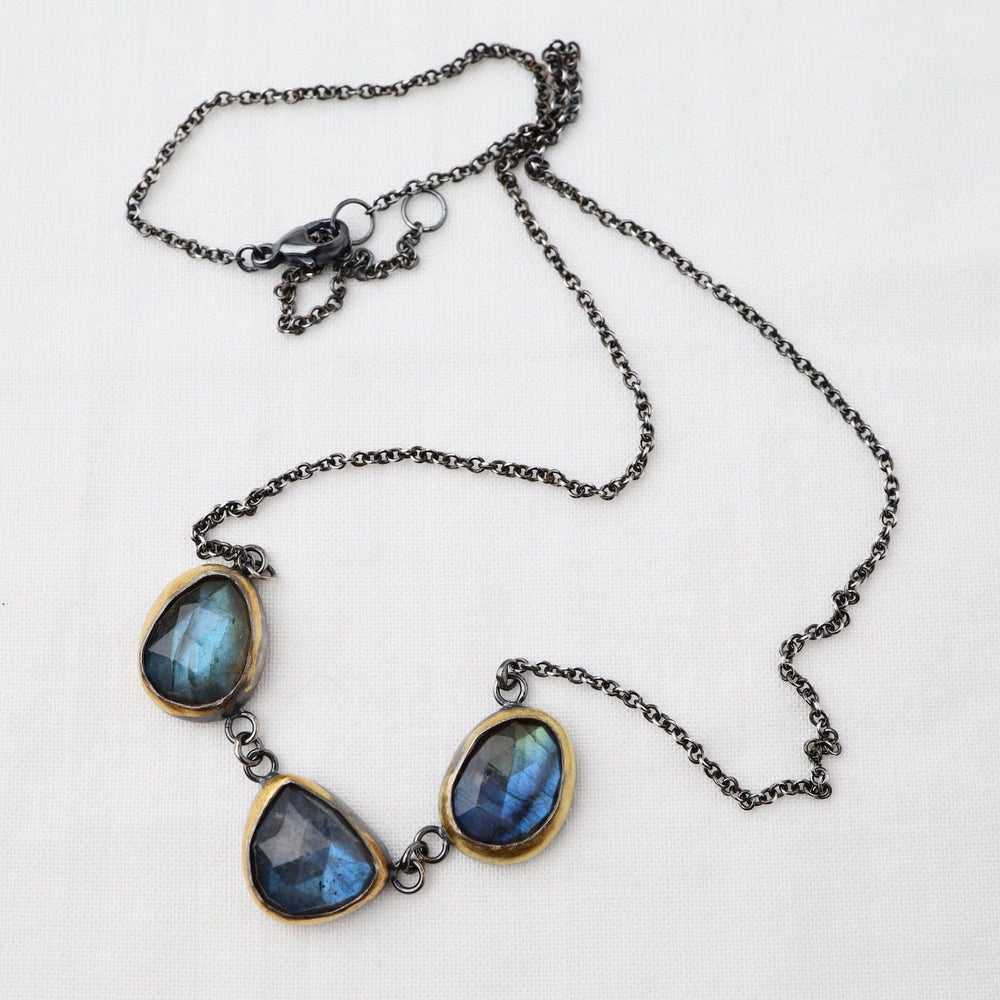 
                  
                    NKL 3 Crescent Rim Necklace with Labradorite
                  
                