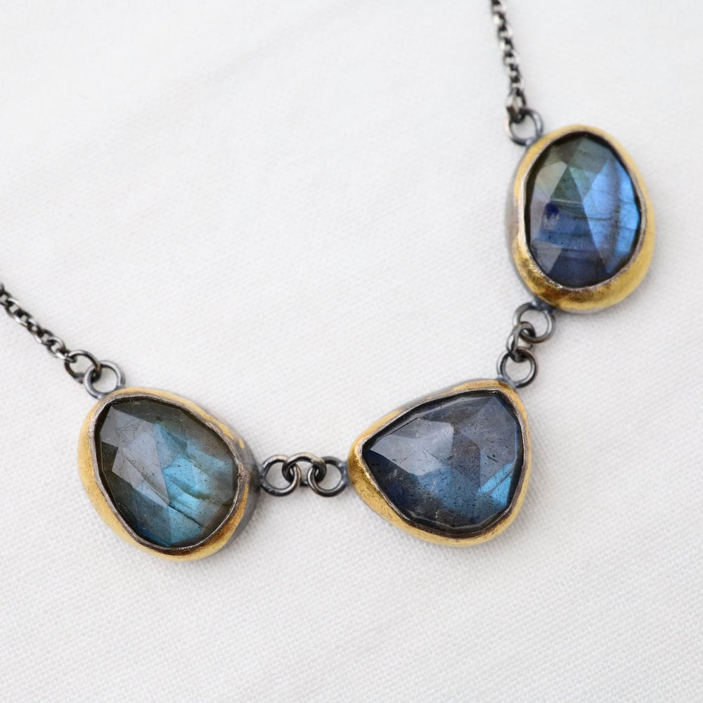 
                  
                    NKL 3 Crescent Rim Necklace with Labradorite
                  
                