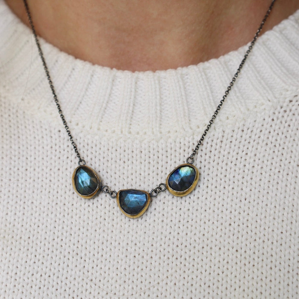 
                  
                    NKL 3 Crescent Rim Necklace with Labradorite
                  
                