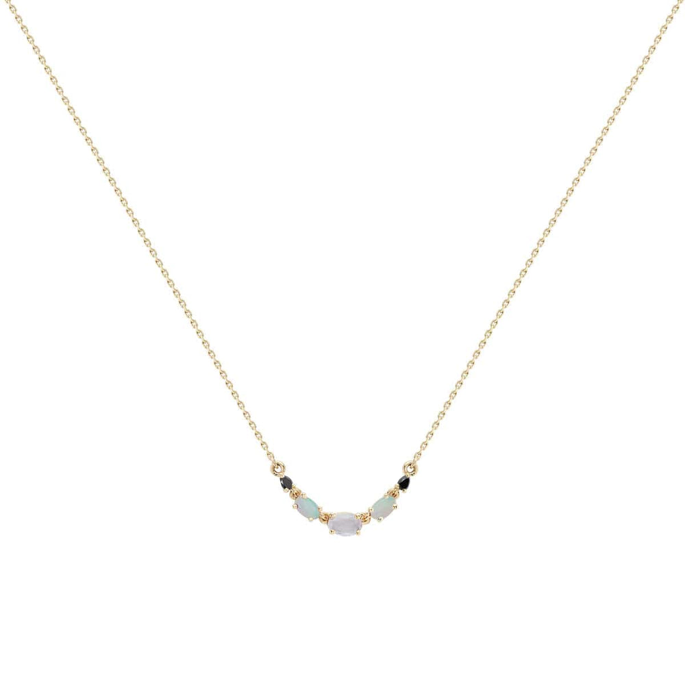 
                      
                        NKL-9K 9k Yellow Gold Multi Gemstone Claw Set Necklace -
                      
                    