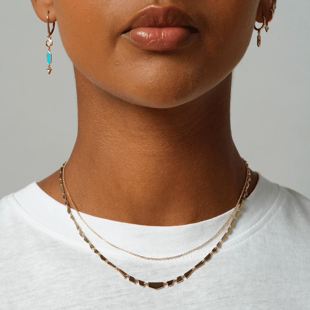 NKL-9K Gold Tesserae Necklace