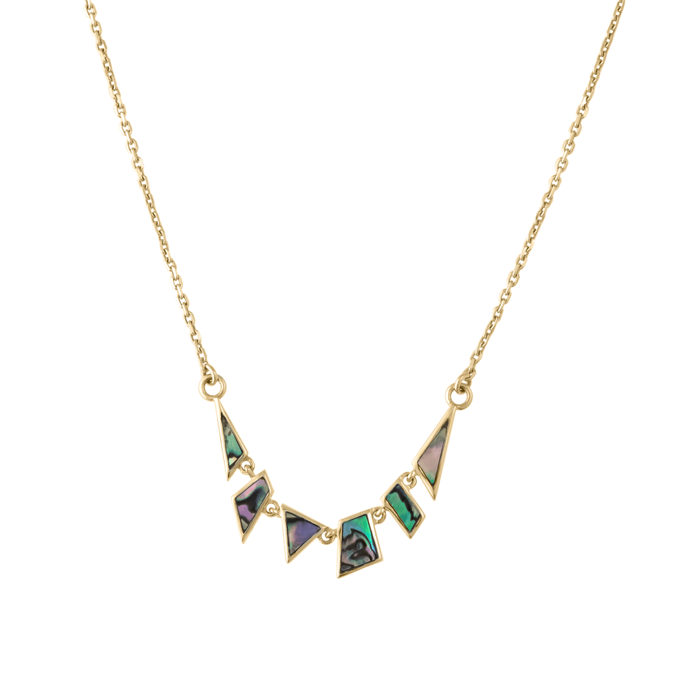 
                      
                        NKL-9K Tesserae Abalone Mother Of Pearl Mini Necklace
                      
                    