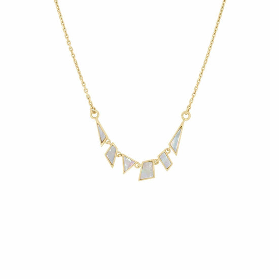 NKL-9K Tesserae Mother Of Pearl Mini Necklace