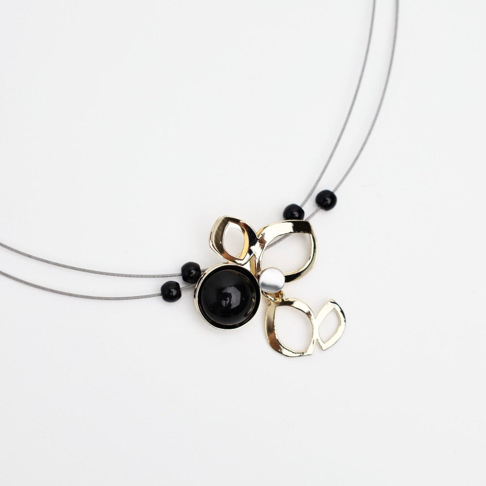 
                      
                        NKL-ALUM Aluminum Necklace with Brass and Black Acrylic
                      
                    