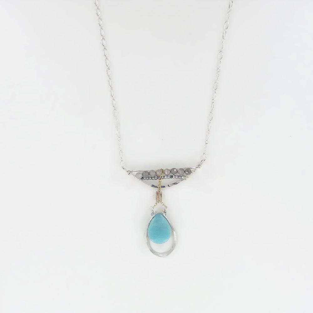 NKL AMAZONITE DROP NECKLACE