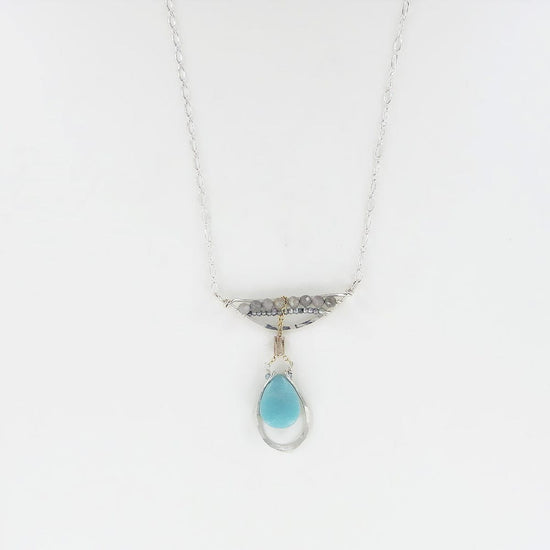 Load image into Gallery viewer, NKL AMAZONITE DROP NECKLACE
