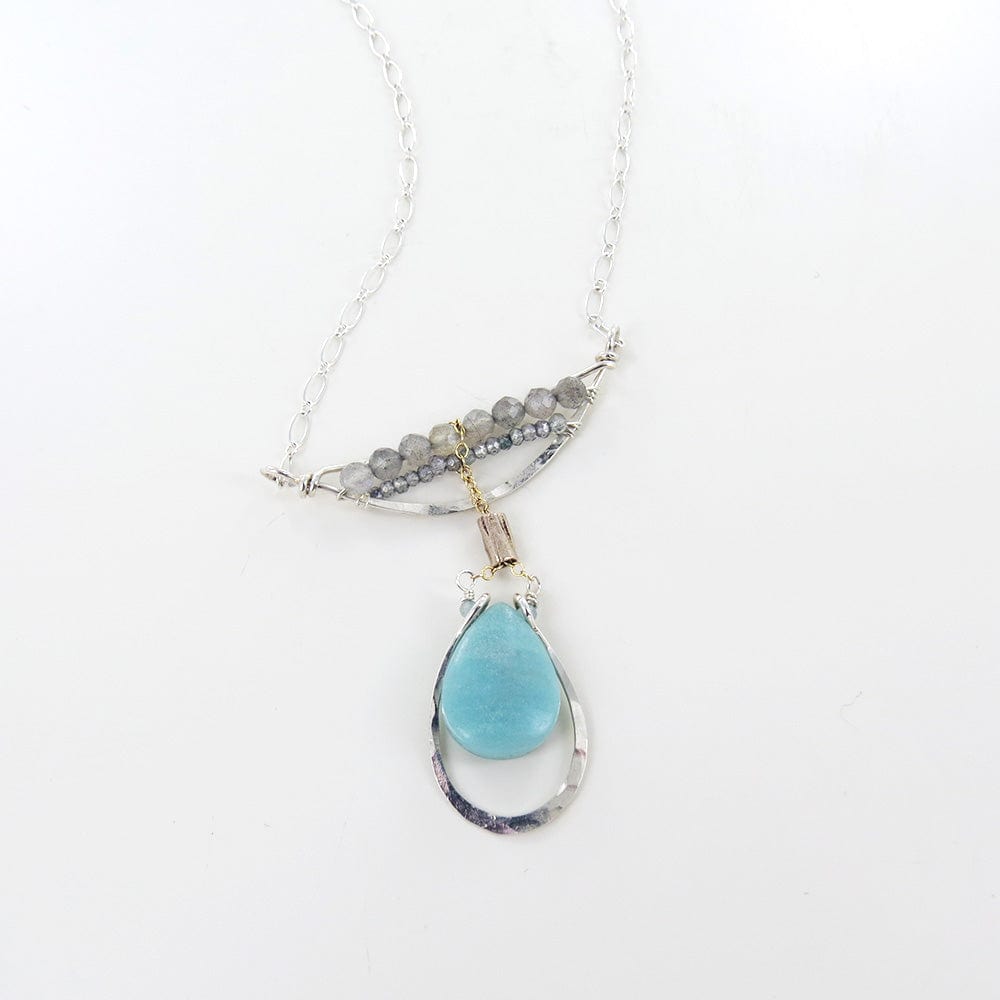 Load image into Gallery viewer, NKL AMAZONITE DROP NECKLACE
