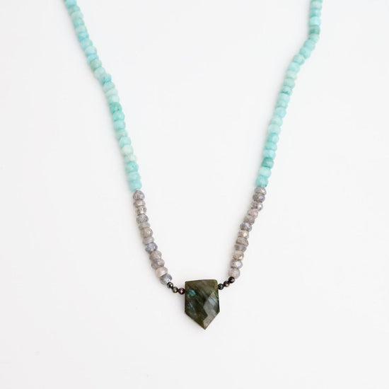 NKL Amazonite with Labradorite Necklace