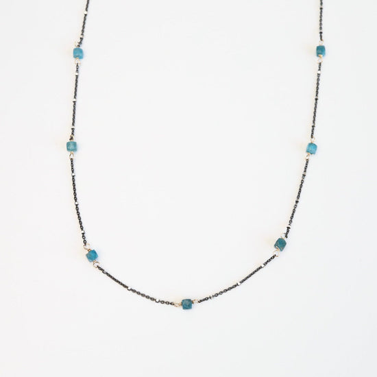 NKL Apatite Cube Station Necklace