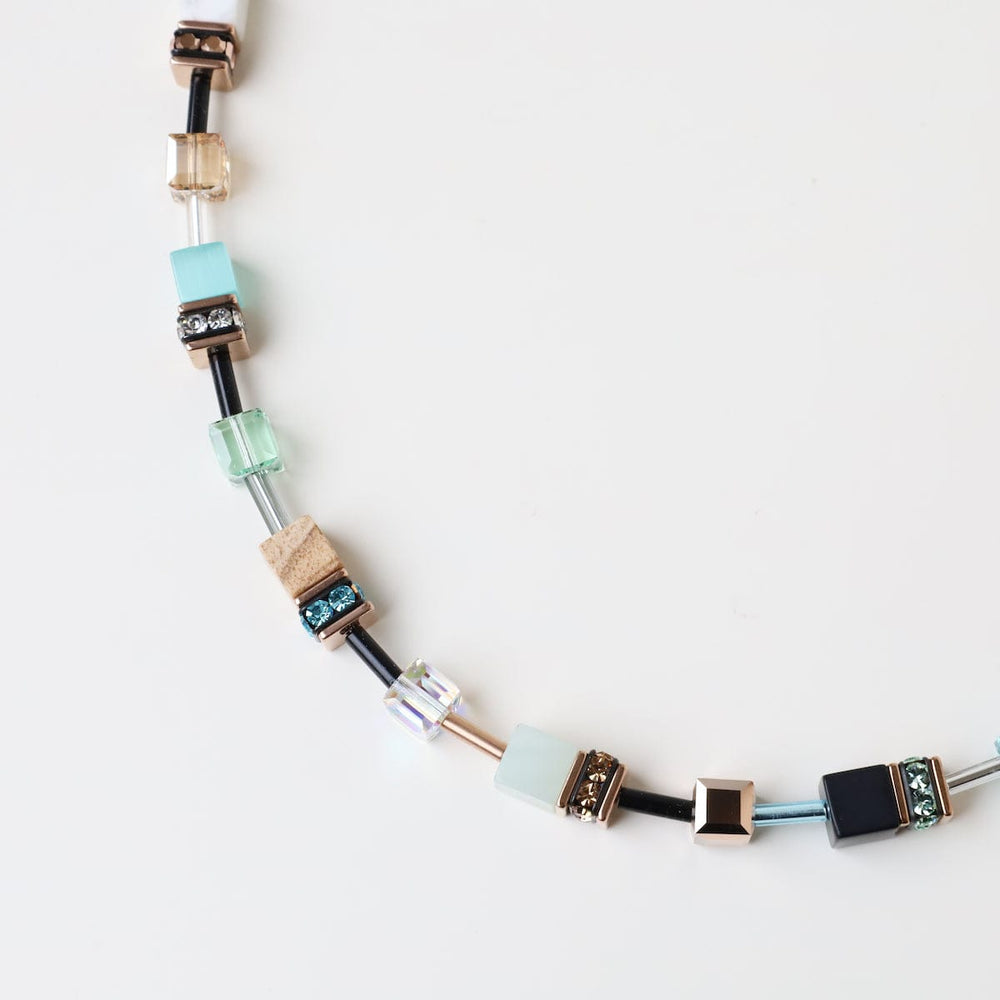 
                  
                    NKL Aqua & Beige Geo Cube Necklace
                  
                