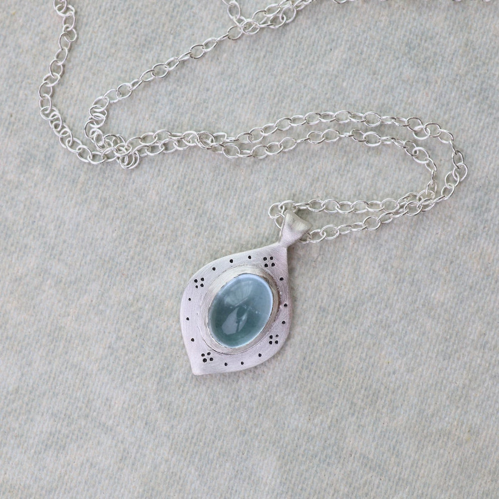 
                      
                        NKL Aquamarine Oval Drops of Happiness with Engraving
                      
                    