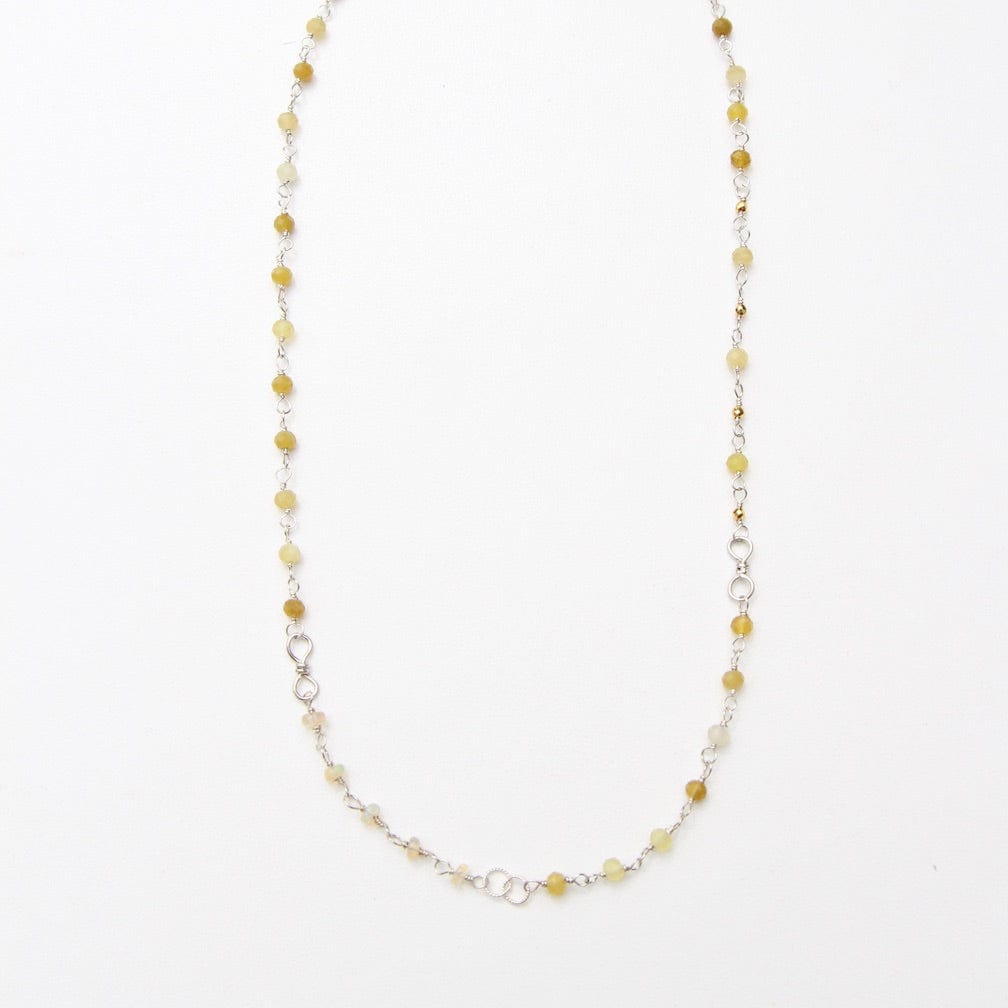 NKL Asymmetrical Mixed Opals Necklace