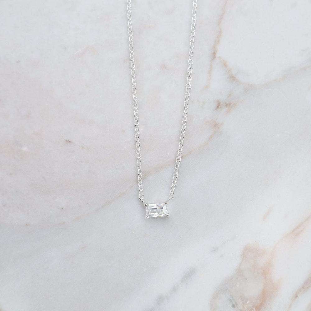 
                      
                        NKL Baguette Solitaire CZ Necklace
                      
                    