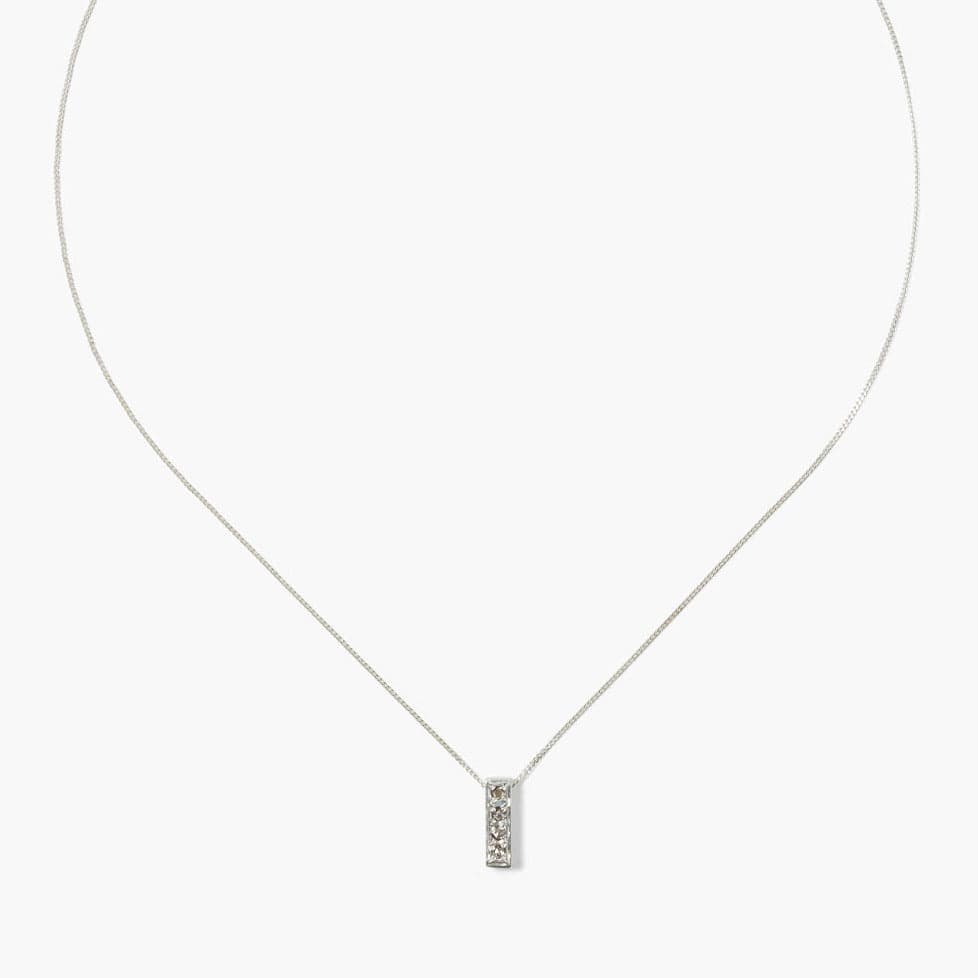 
                      
                        NKL Bar Diamond Necklace In Silver
                      
                    