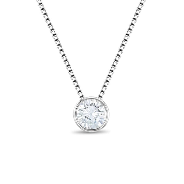 
                      
                        NKL Bezel CZ Halo Kids Necklace
                      
                    