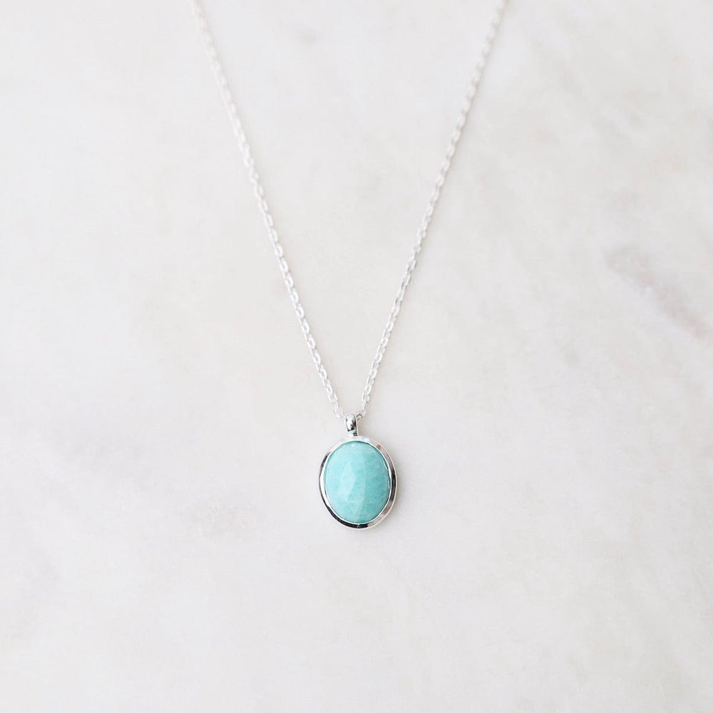 
                      
                        NKL Bezel-Set Amazonite Pendant Necklace
                      
                    