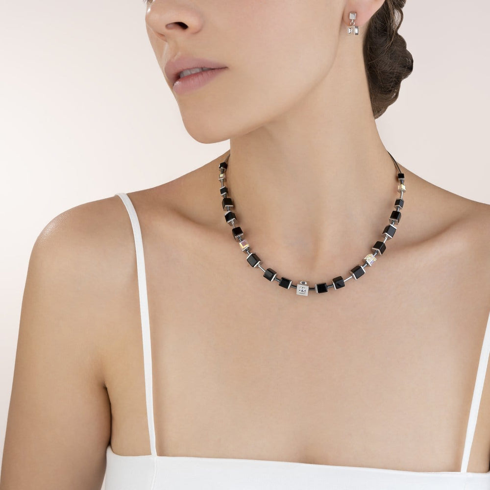 
                      
                        NKL Black & Crystal Geo Cube Necklace
                      
                    