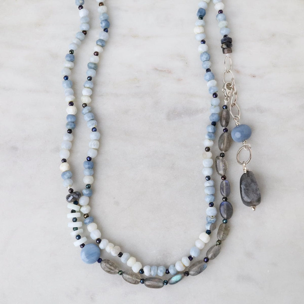 
                  
                    NKL Blue Denim Opal and Labradorite Necklace
                  
                