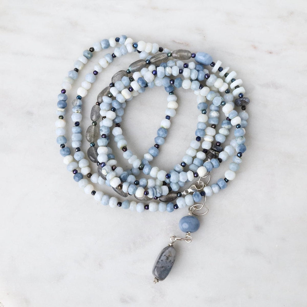 
                  
                    NKL Blue Denim Opal and Labradorite Necklace
                  
                